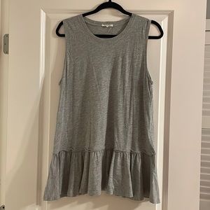 Nation LTD Gray Peplum Tank - Medium
